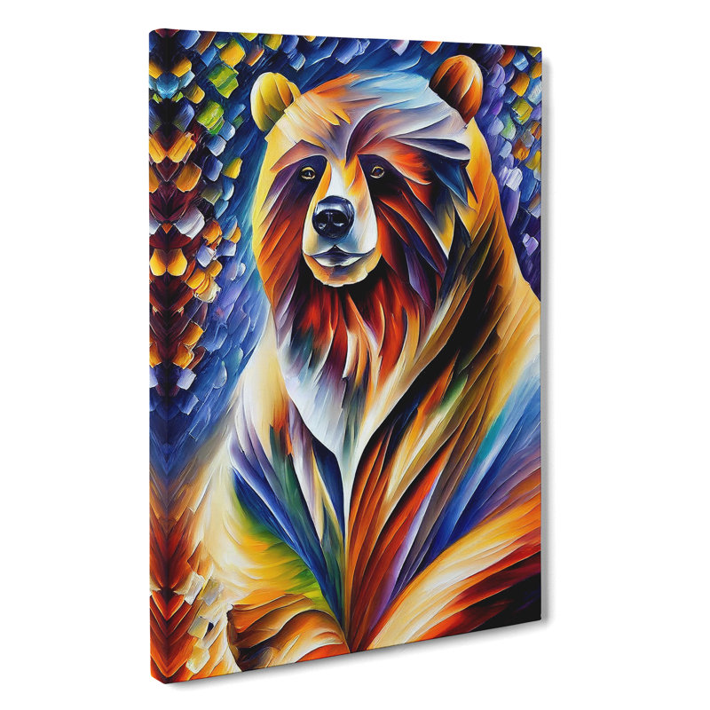 Portrait Of A Bear No.3 - Wrapped Canvas, 76cm H x 50cm W x 3cm D