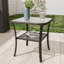 Table d'appoint en osier et rotin avec plateau en verre-1655344859