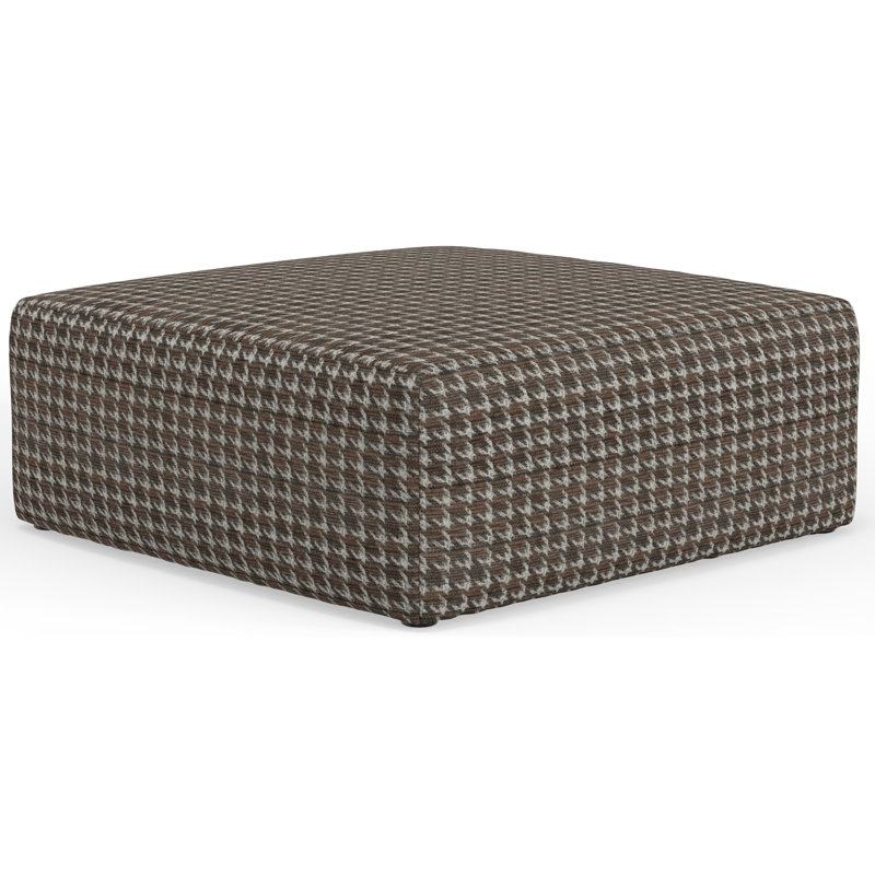 Denecia 45" Wide Square Geometric Cocktail Ottoman