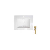 23.6'' Ceramic Single Bathroom Vanity Top with Sink