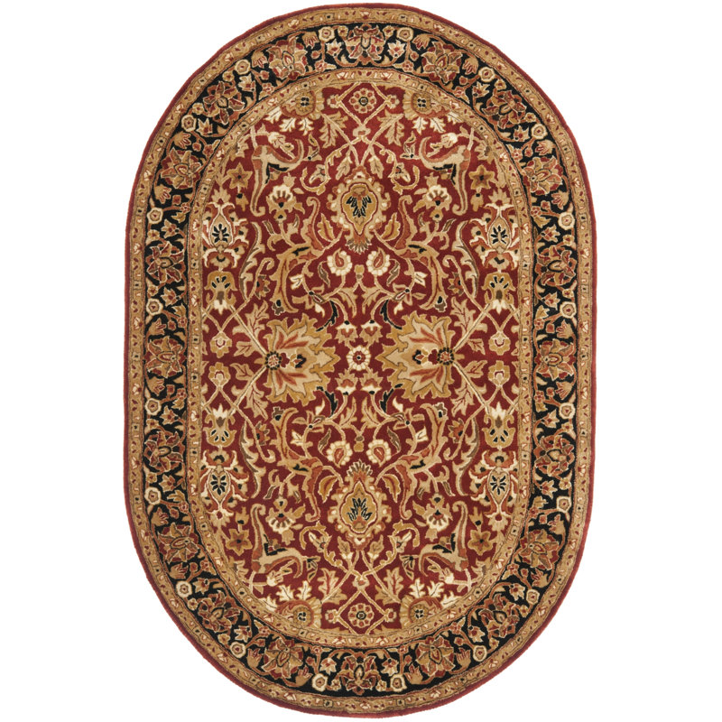 Evie New Zealand Wool Oriental Rug, Oval 7'6" x 9'6"