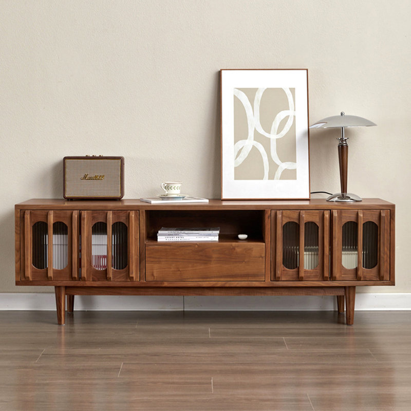Meuble télé moderne et minimaliste avec rangement, H 22,05 po x L 82,68 po x l 15,75 po