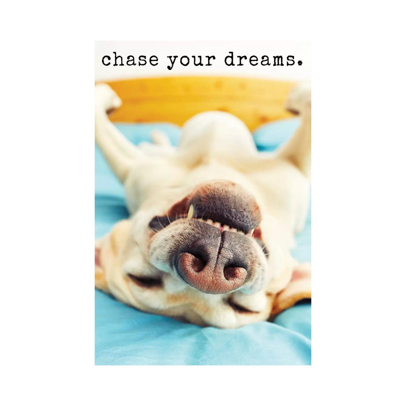 Chase Dreams - Realistic by Dog Is Good And Cat Is Good - Wrapped Canvas Gallery-Wrapped Canvas Giclée