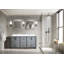 Meuble-lavabo double gris foncé l 72 po x P 22 po, comptoir en quartz blanc, ensemble de robinets et miroirs de 30 po-1658152652-1658152651