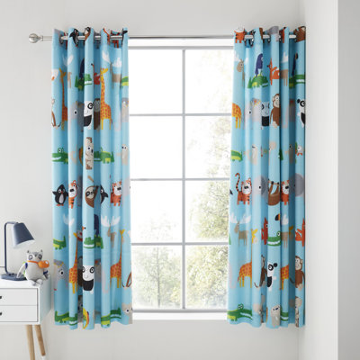 Animal Adventures Eyelet Curtains