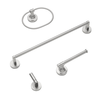 GlideRite Avalon Collection 4-Piece Bathroom Hardware Set