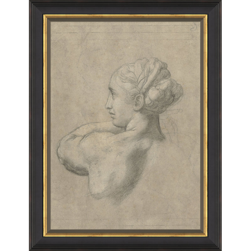 Renaissance buste de femme - peinture à cadre unique