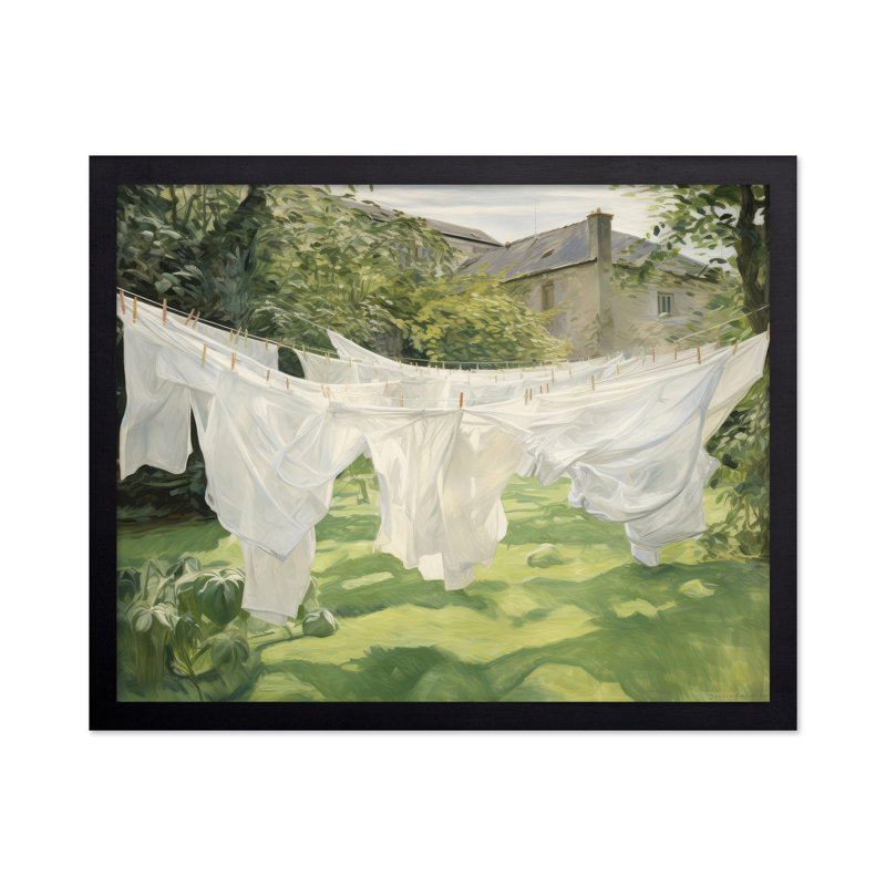 Blanchisserie sur la ligne n ° 1, 11"H x 14"W, Poster, Unframed