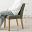 Chaises de salle à manger rembourrées en bois massif à hauteur d'assise 18,5 po-565954864