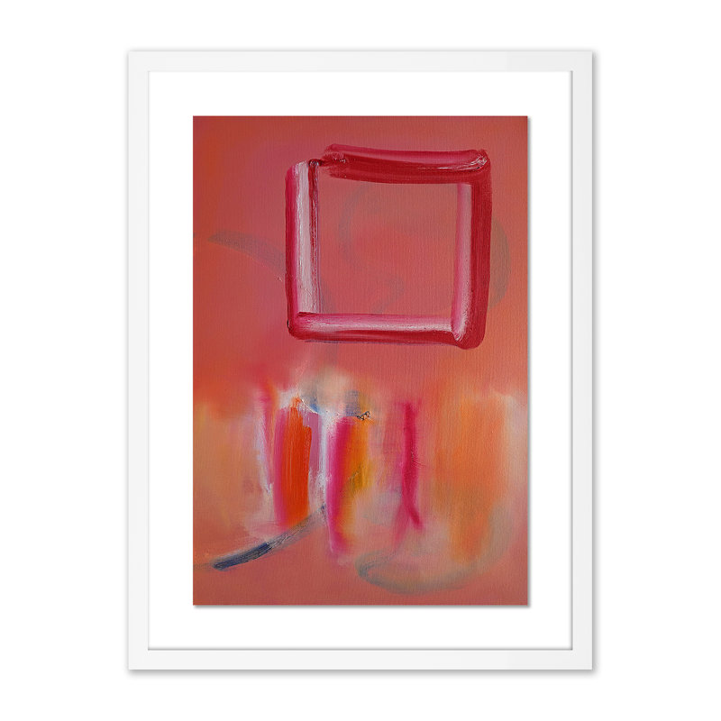 Souk Daylight Print by Charles Stuart, White, 24" H x 18" W x 1.5" D, Red/Yellow/Black/Orange/Pink