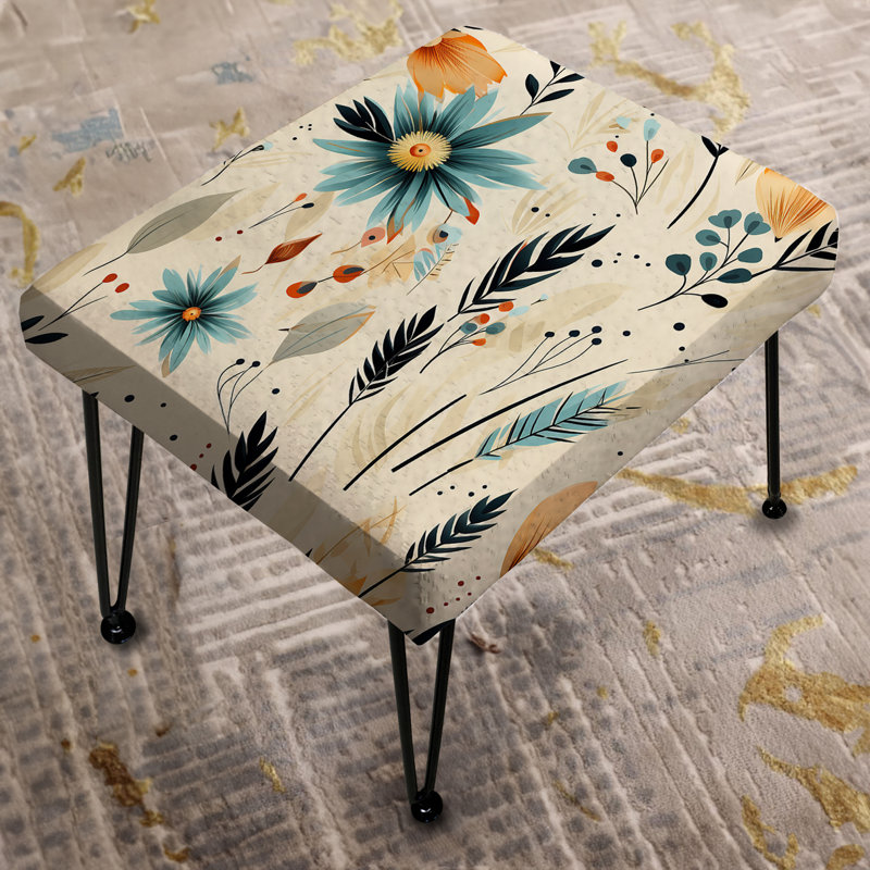 Tribal Oasis Motif Boho - Repose-pieds rectangulaire Boho