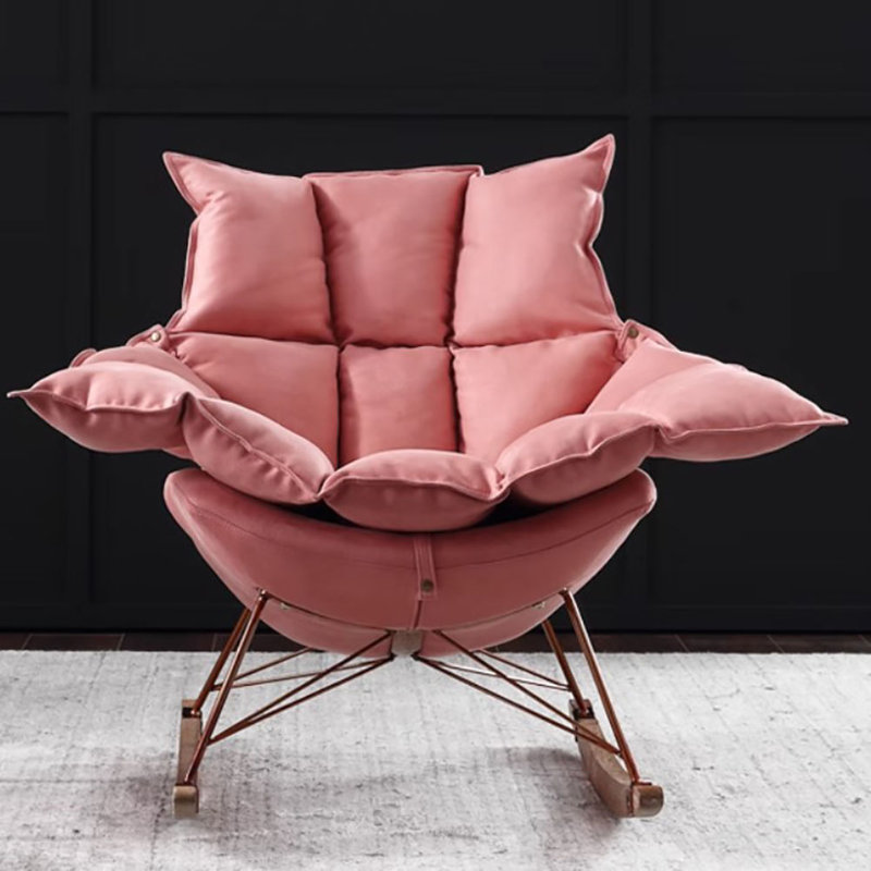 Chaise berçante Nordic Creative Leisure, Rose