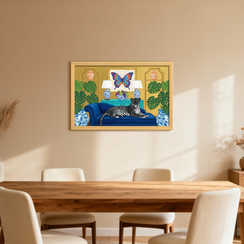 Animaux, art léopard tropical, Toile tendue, Ne s’applique pas, H 20 po x l 30 po