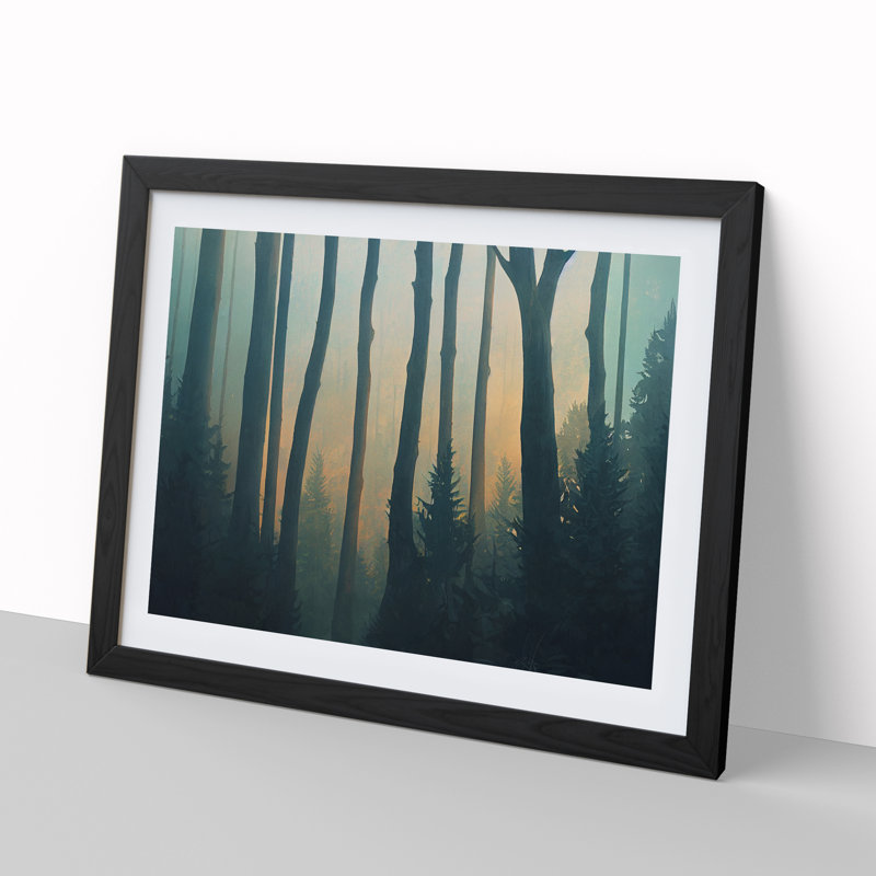 Magical Forest - Framed Print, Black, 46cm H x 64cm W x 2cm D