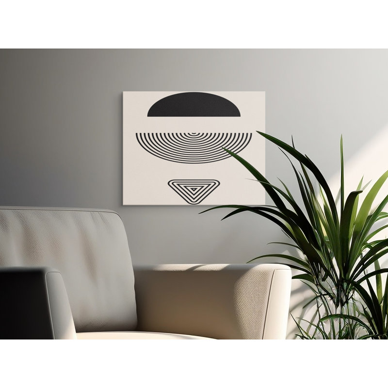 Wrapped Canvas Print Set, Black, 30.48 cm H x 91.44 cm W