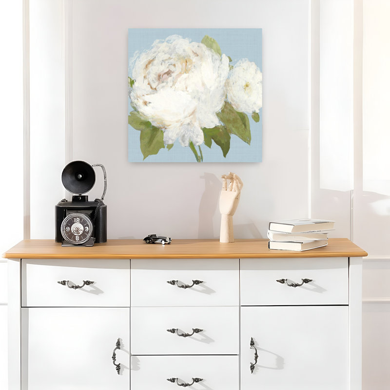 Pivoine délicate, H 18 po x l 18 po