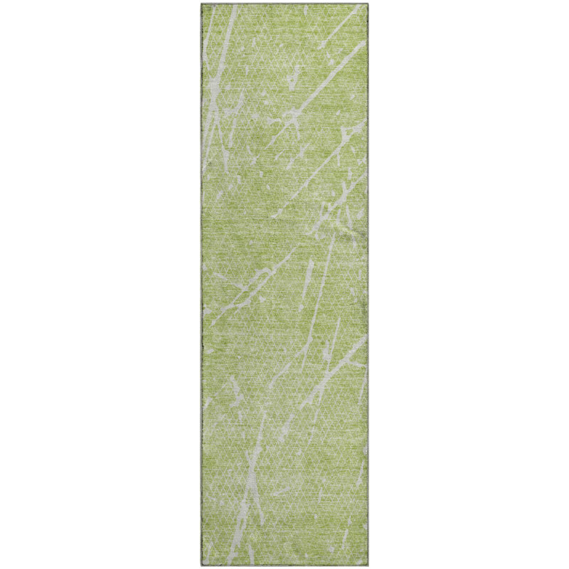 Premium Machine Washable Cerrito Aloe Rug, Runner 2'3" x 7'6"