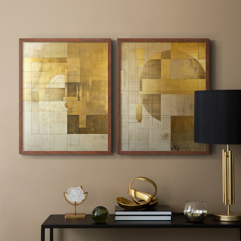 ABSTRACT Series CXII - Reproduction encadrée de qualité supérieure - prête à être accrochée - aucun clou requis - aucun clou requis