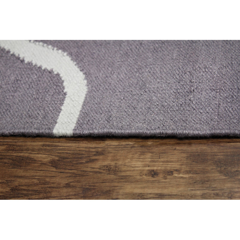 Tapis gris fait à la main Westborough, Rectangle 8 pi x 11 pi
