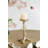 Gold Glass Hurricane Candle Holder - Bunny Accent, Modern/Coastal/Wabi-Sabi Fit