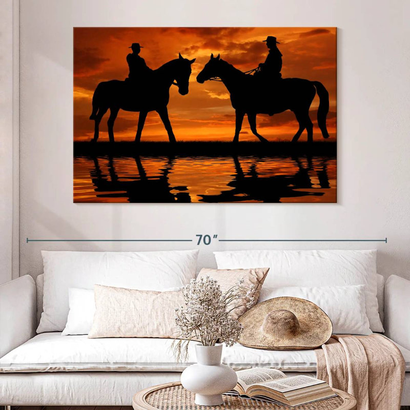 Lelar Cowboy Duo, 34" H x 51" W