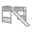 Lit mezzanine avec glissoire, échelle et garde-corps-1177088627