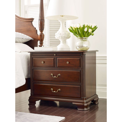 Solvig 36'' W Solid Wood Nightstand
