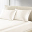 Drap simple 100% satin 4 pièces - froissé, texture lisse, doux pour la peau, réduit la casse des cheveux pendant le sommeil, 4 pièces de luxe ajustées pour matelas de 16 po, aide douce avec frisottis, taies d'oreiller à bout ouvert,