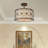 Flush Mount Ceiling Light: Modern 2-Light Semi Flush Mount Chandelier,Drum Kitchen Light Fixture for Dining Room, Bedroom Ceiling Lamp-2009629705