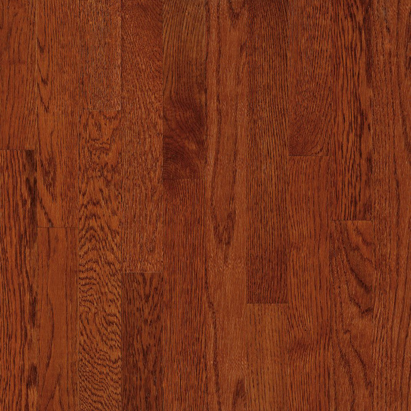 Oak 5/16" Thick x 2-1/4" Wide x Varying Length Solid Hardwood Flooring, Amber