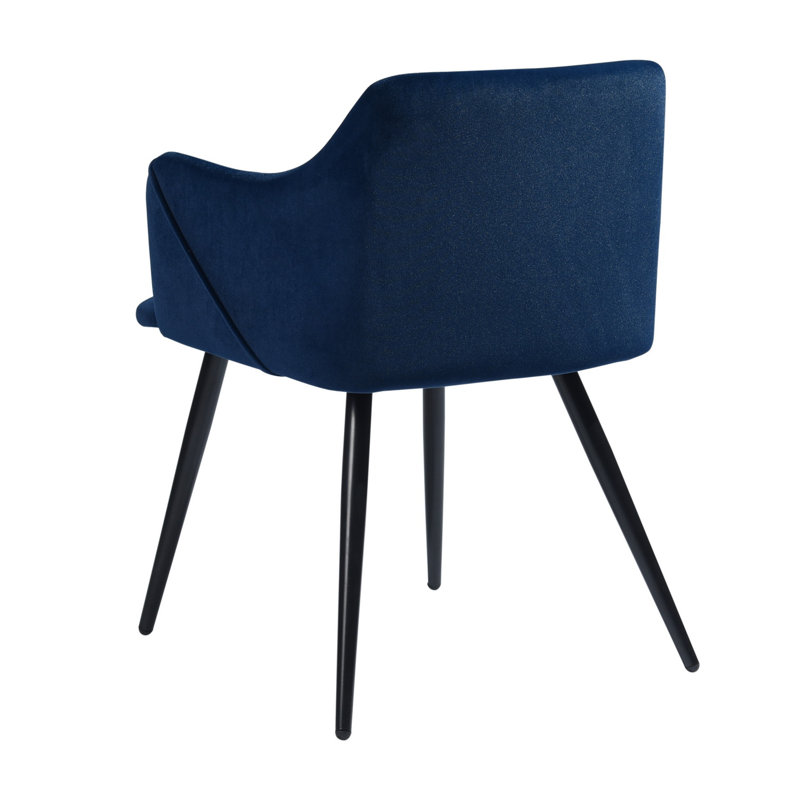 Sofiya 45cm H Velvet Upholstered Armchair, Blue