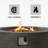 Borgia Concrete Propane Fire Pit Table-1252409240