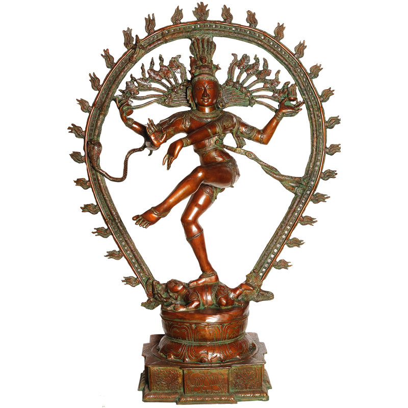 Grande statue Nataraja, Or