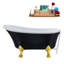 1399.5mm x 680.7mm Soaking Acrylic Bathtub-392690347-392690346