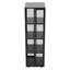 138.5 cm H x 40 cm W Steel Corner Bookcase