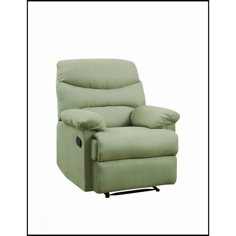 Fauteuil inclinable en microfibre Arcadia, Microfibre / microsuède sauge