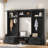 4-in-1 Detachable Hall Tree With Coat Rack And 7 Hooks, 4 Drawers, Cabinets And Shoe Bench-65734526