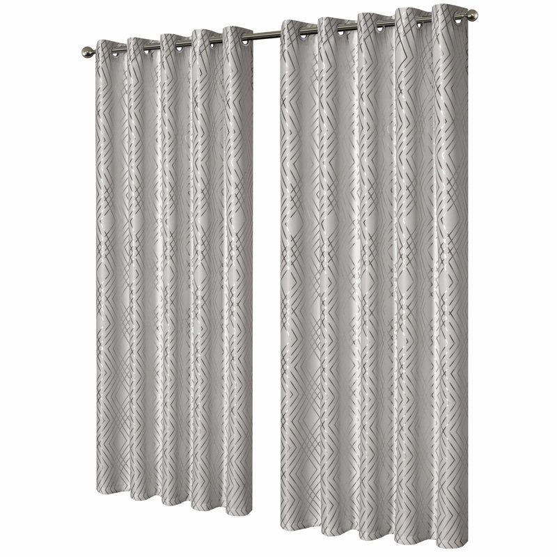Blackout Curtain Panel Pair, Brown, 183cm Width x 167cm Drop