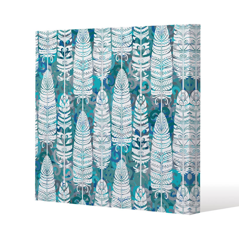 Tribal art animal Slim Style Canvas Print, 40 cm H x 40 cm W