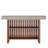 62.99" Red Brown & Gray Cement Large Home Bar Unit , 2-Tier Modern Mini Bar Height Pub Table For Living Room-1564267316