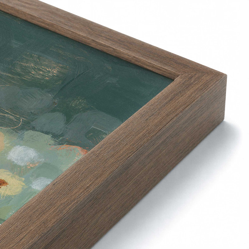 «Wildflowers I» par Krystal Adams, reproduction d'art, L 48 x H 32, Brun, Impression encadrée