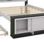 Lit plateforme double avec lit gigogne-427107573