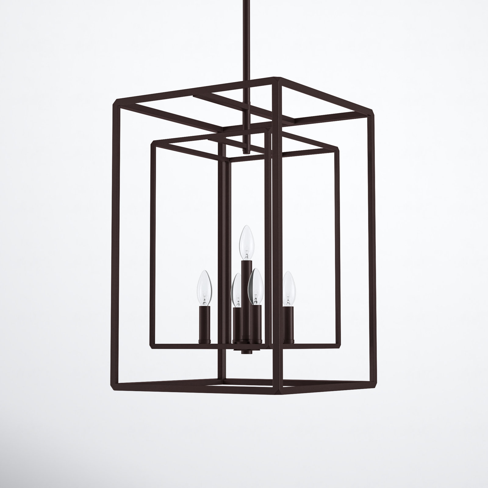 Carina 5 - Light Dimmable Lantern Chandelier, Bronze