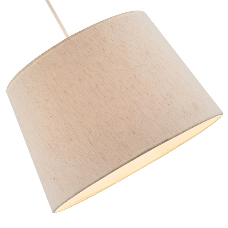 20cm H Fabric Drum Lamp Shade ( No Direct Attachment Method ) in Beige