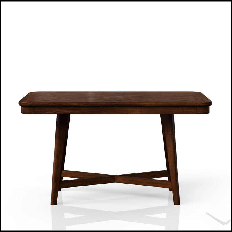 Table de salle à manger Mid-Century moderne au fini cerisier avec surface spacieuse et fabrication durable pour un décor élégant