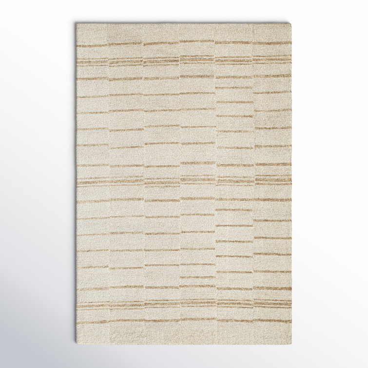 Demie Handmade Wool Beige/Brown Rug