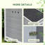 En bois avec cage de toit ouverte, plancher amovible, portes doubles, 30 po x 38 po x 30 po