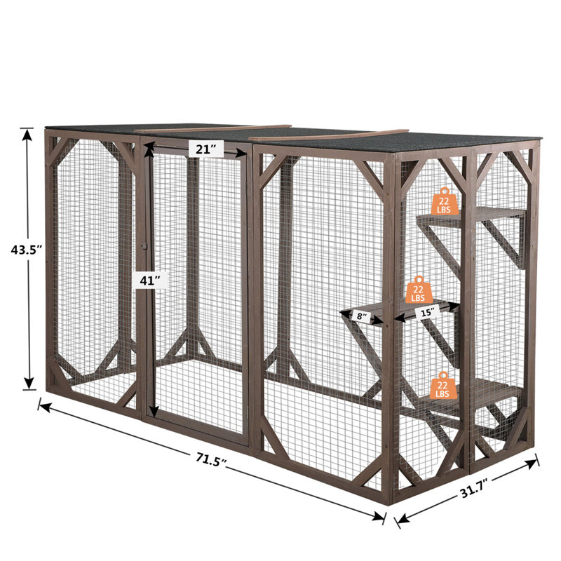 Cage pour chat Bunel, Noir