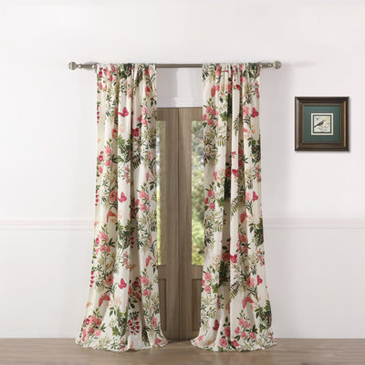 Greenland Home Fashions Butterflies Window Panel Pair