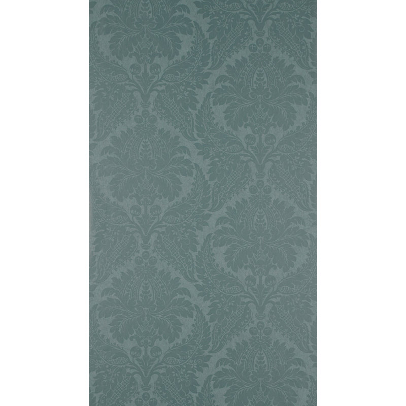 Malmaison Damask Wallpaper, Teal